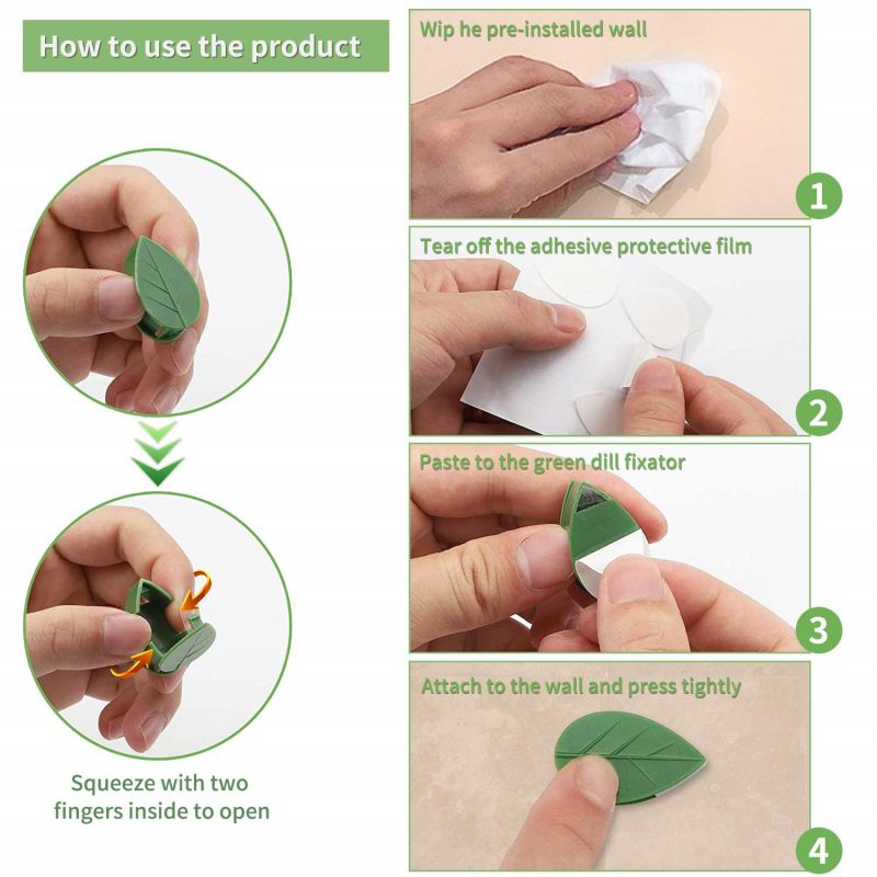 10/30/50 قطعة من مشابك تثبيت ا - مراجعة Vine Climbing Plastic وسعره